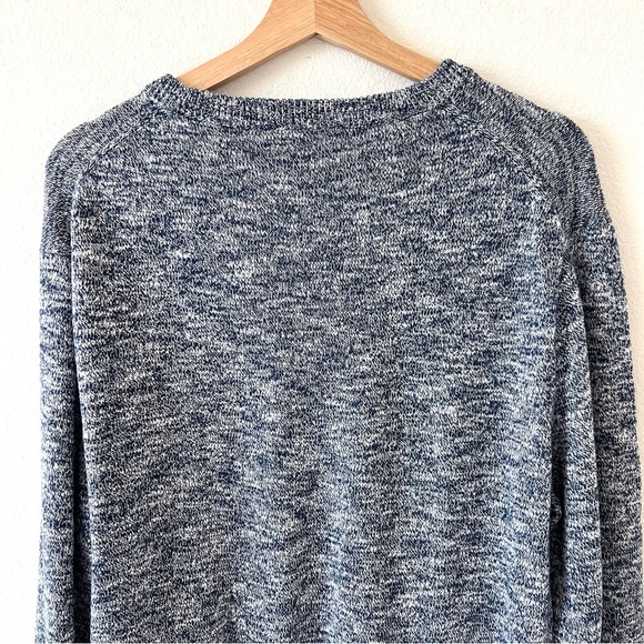 NWT J. Crew Two Color Slub 100% Cotton Marled Crewneck Long Sleeve Sweater SZ XL - Picture 9 of 16